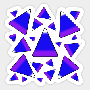 Candy Corn Blue & Purple Sticker